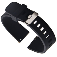 20mmwatch strap 22mm 24mm Universal Watch Band Silicone Rubber Link Bracelet Wrist Strap Light Soft For smartwatch
