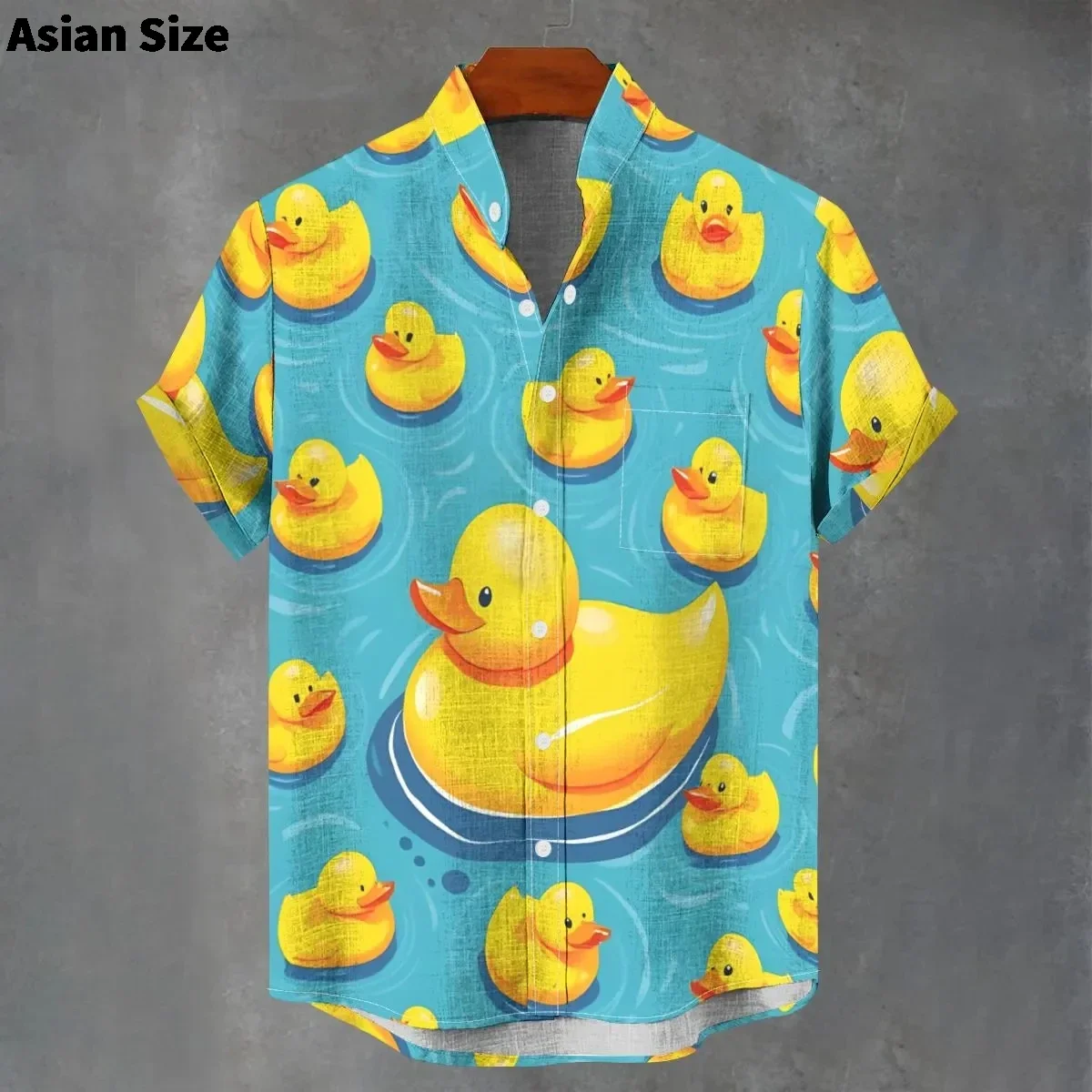 Fashion Yellow Rubber Ducks Vacation Shirt Man Classic Duck Casual Shirts Hawaiian Short Sleeve Print 2026 Blouses Gift Idea