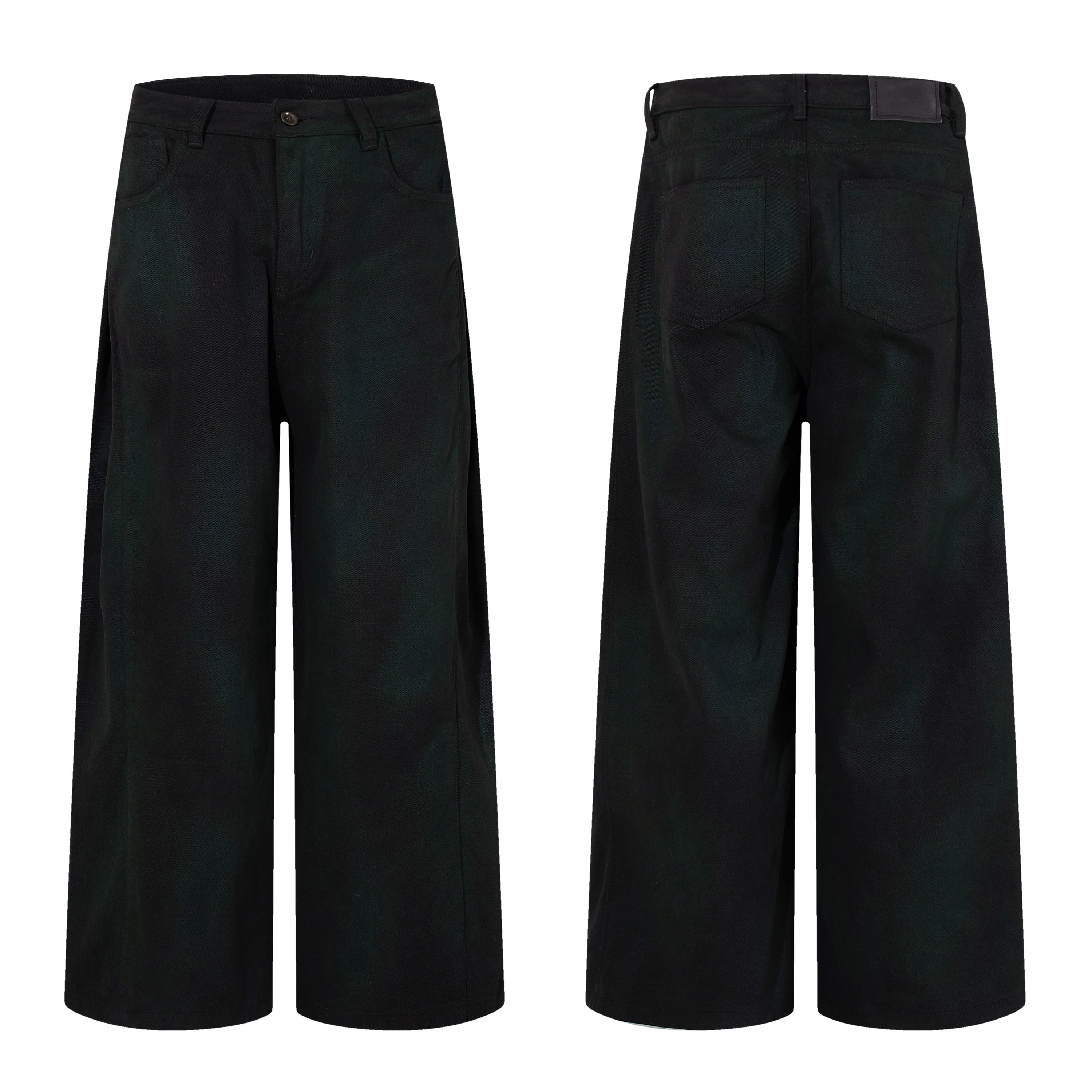 

AL88051 BLCG High Waist Super Quality Loose Fitting Denim Pants Heavy Thick Unisex Fashion Stylish Jeans