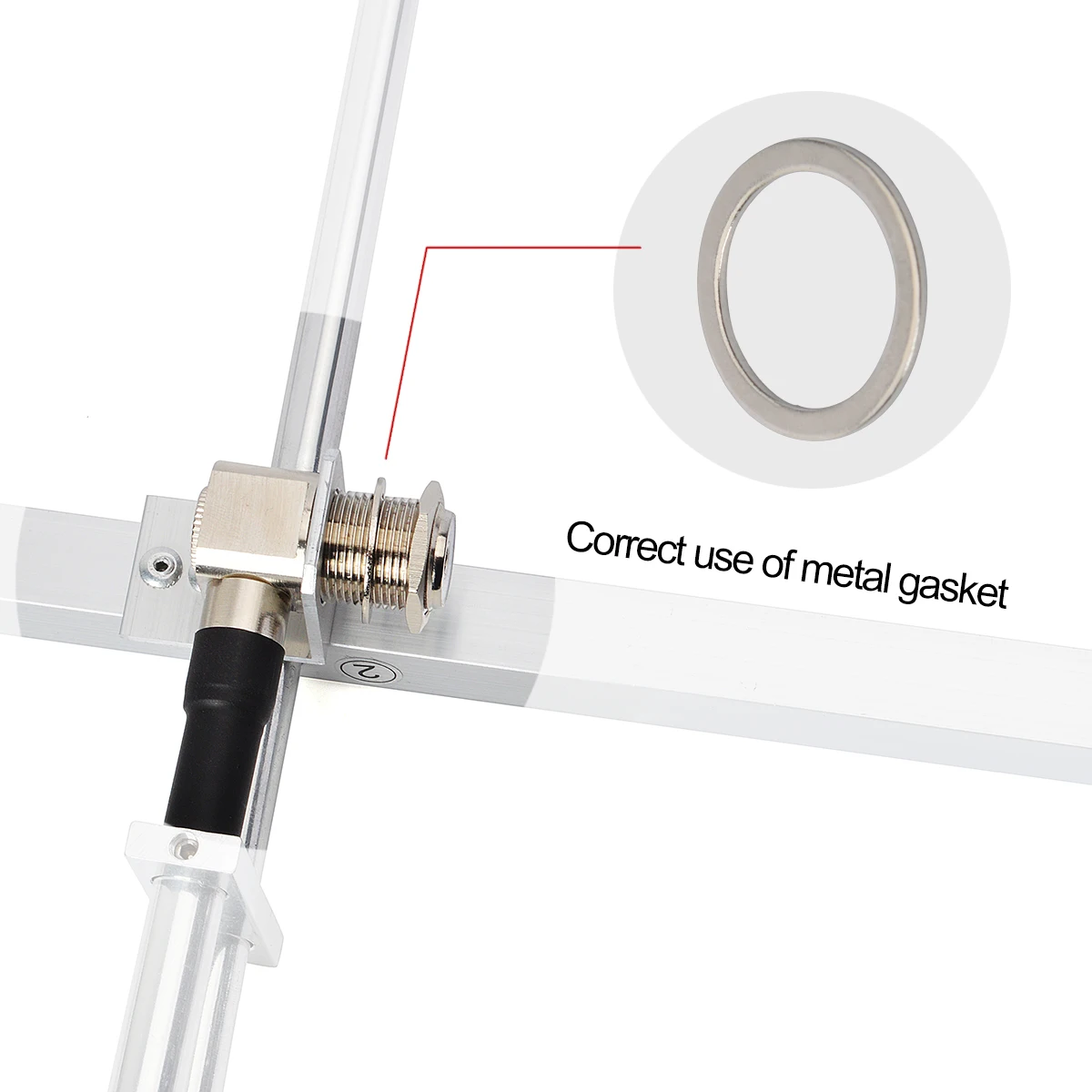 YNIBST Yagi Antenna UHF 400-470Mhz High Gain Outdoor GMRS Vertical Base Antenna For Ham Radio Repeater System