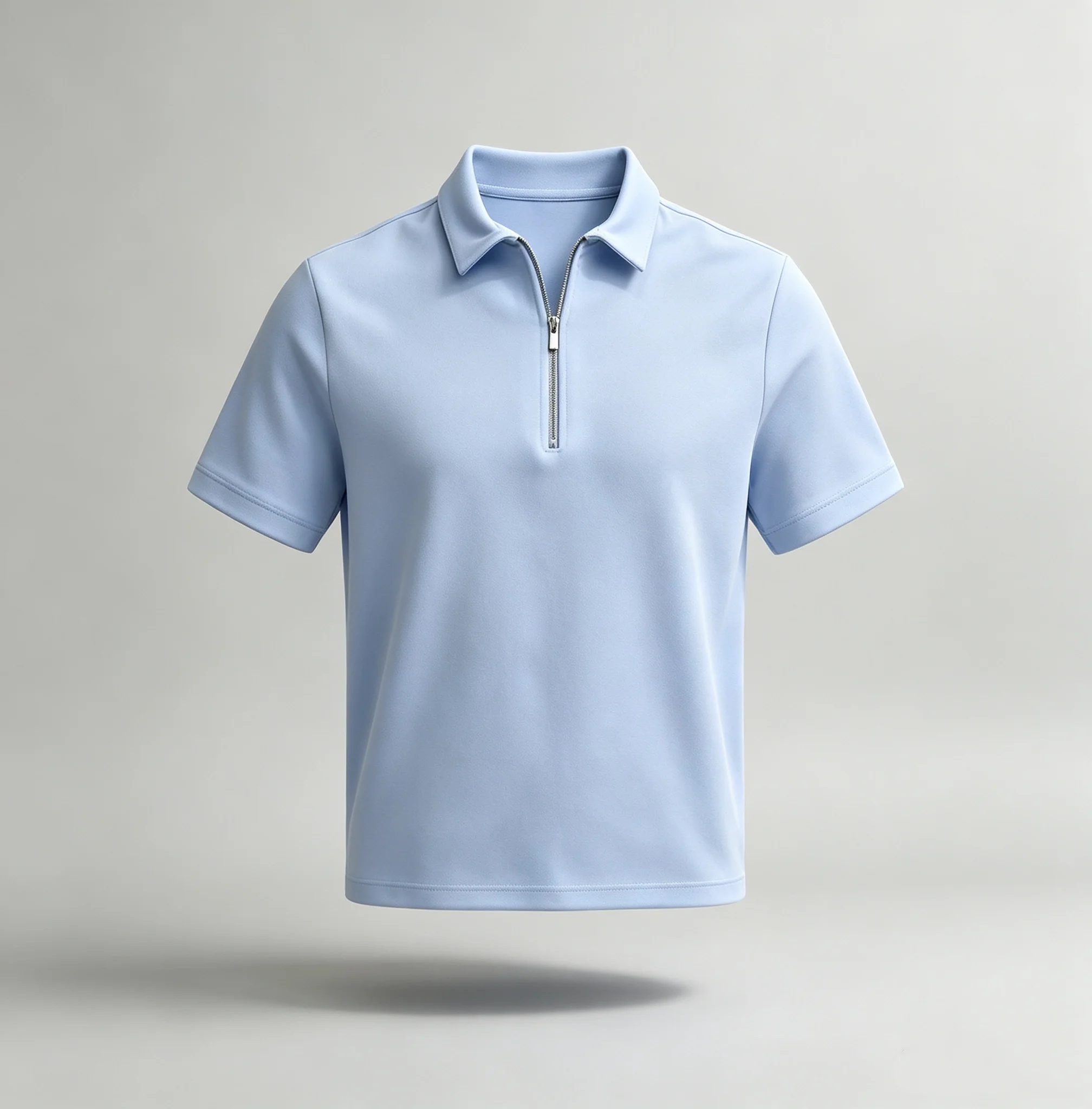 Business Men's Golf Polo Zipper Collar Short Sleeve Polo Shirt Outdoor Casual Daily Street Wear Summer Micro Elastic Polyester