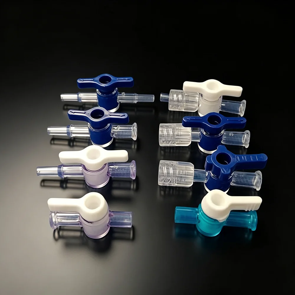 

10PCS Luer Male and Female PLastic Two-way Valve High Temperature Resistant Plastic Rotary Plug Valve Luer Quick Connector
