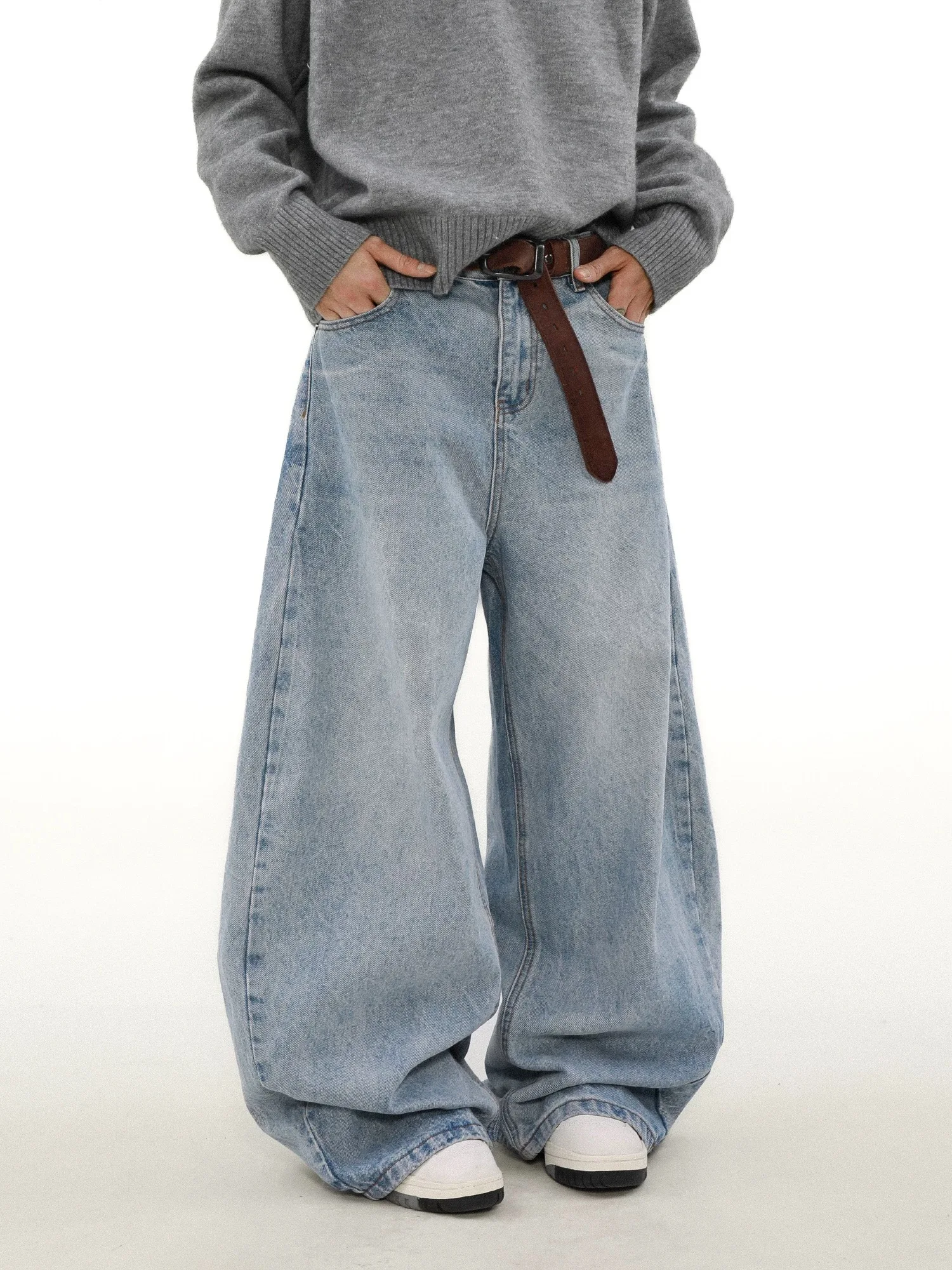 

Женские синие мешковатые джинсы Y2k в стиле Харадзюку, винтажные джинсовые брюки большого размера в японском стиле 2000-х годов, джинсы-бойфренды, осенние брюки