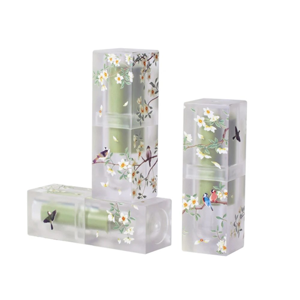 3.5ML Small Fresh Scrub Square Lipstick Tube Empty Lip Balm Container Lip Tubes DIY With Sample Pack Bottle Makeup Tool