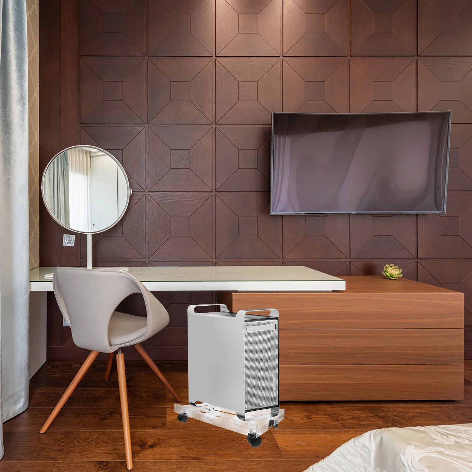 Unter Schreibtisch PC-Halter mit beweglichen Rollen Computer Turmst änder CPU-Ständer beweglicher PC-Ständer Boden CPU-Riser mit Rad CPU-Turm s