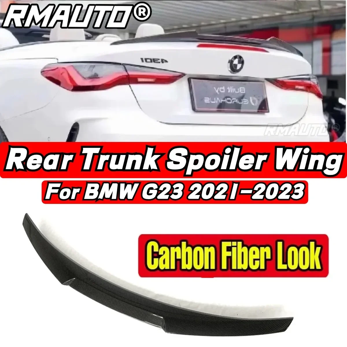 BMW G23 Car Rear Trunk Spoiler Body Kit Car Rear Spoiler Wing For BMW 4 Series G23 420i 430i 420d 430d 2021-2023 Car Accessories