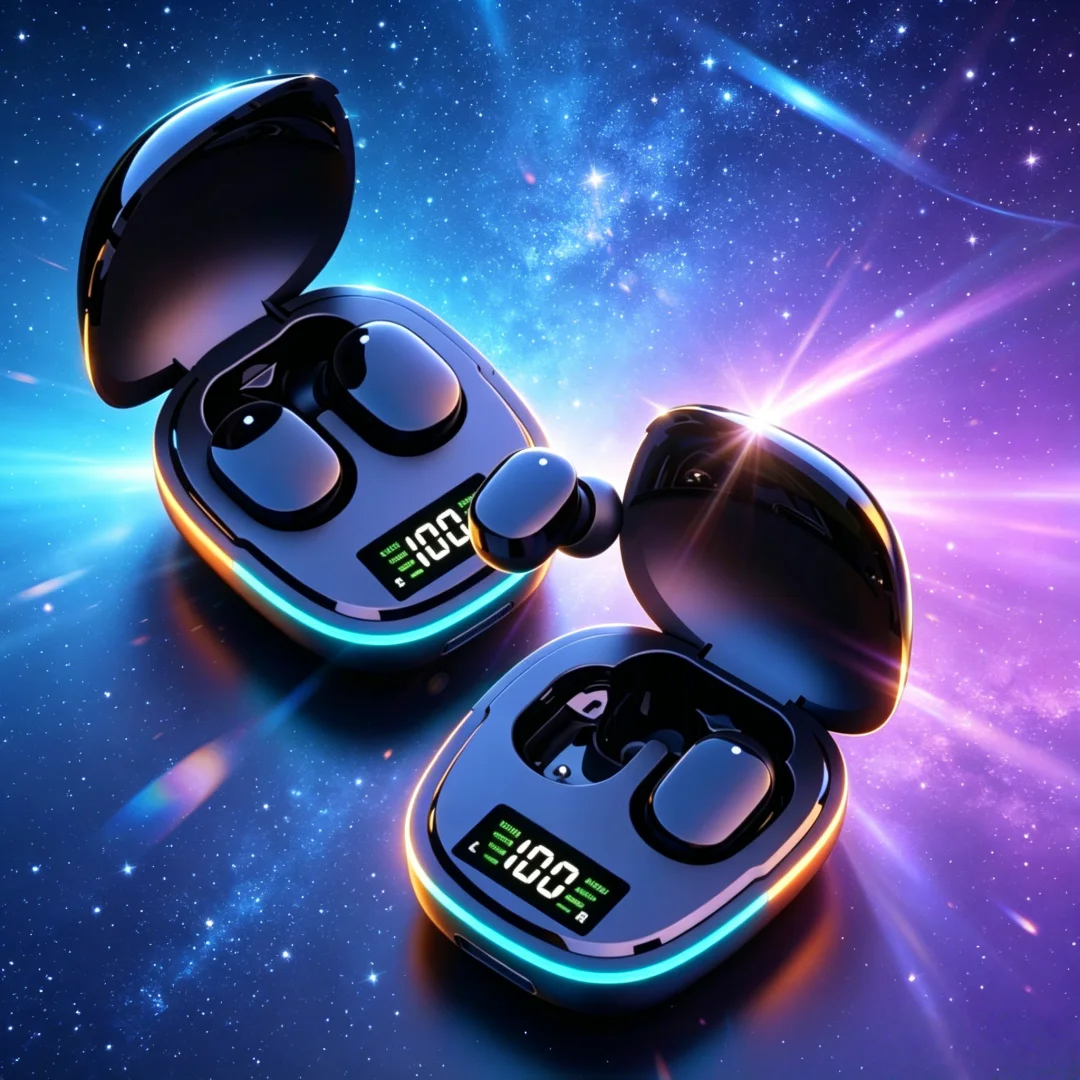 TWS Fone Bluetooth Headphones with Mic LED Display in-ear Earbuds Wireless Bluetooth Headset Noise Cancelling Earphone for phone