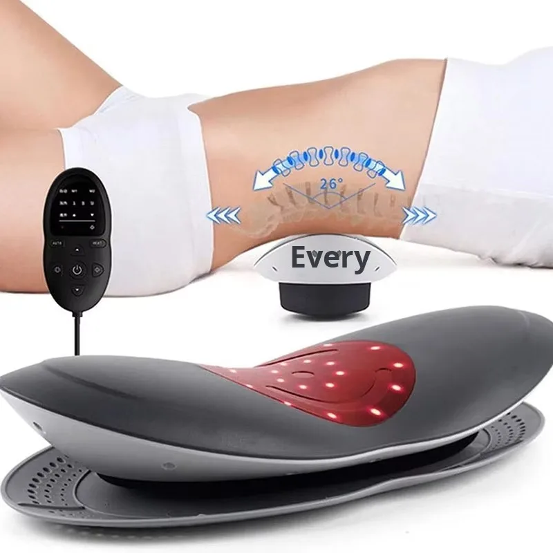 

Electric Vibrating Inflatable Back Stretcher Device Cervical Pressure Therapy Lumbar Traction Massager