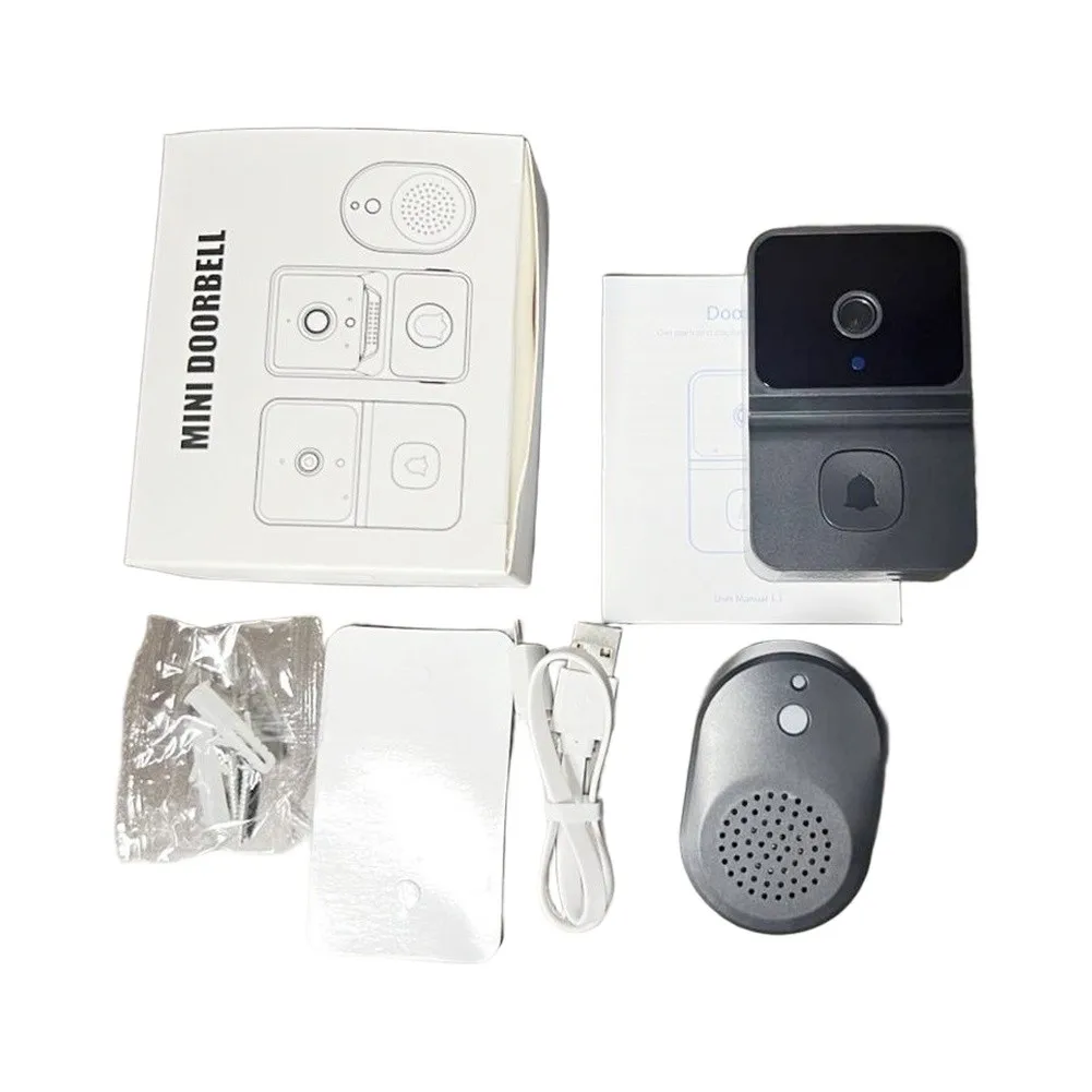 App Connected Doorbell Wireless Doorbell Stable Connection 2.4G WiFi Support 480P HD Resolution For Front Door Entry
