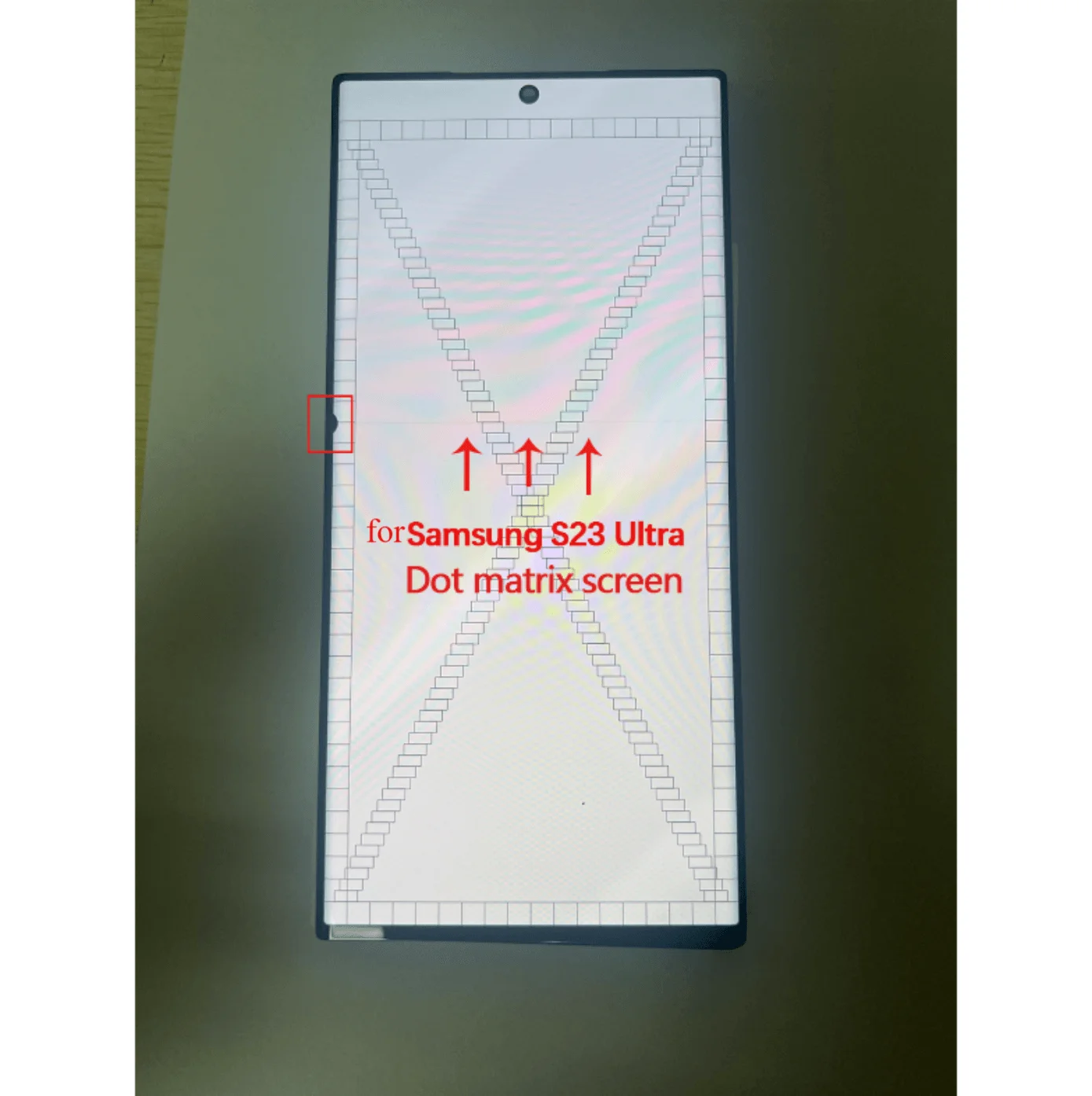 Met Dot, geschikt voor Samsung Galaxy S23 Ultra LCD S918 S918F S918U AMOLED-scherm, vervangend LCD-display, defect.