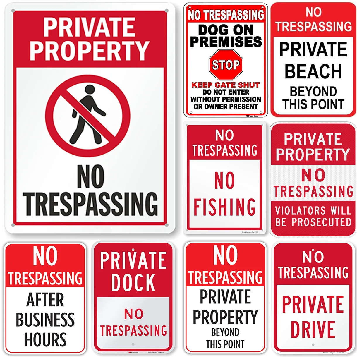 Vintage No Trespassing Warning Metal Tin Signs Wall Posters Plaque Iron Painting Decoration for Home Cafe Garage Club Bar Pubs