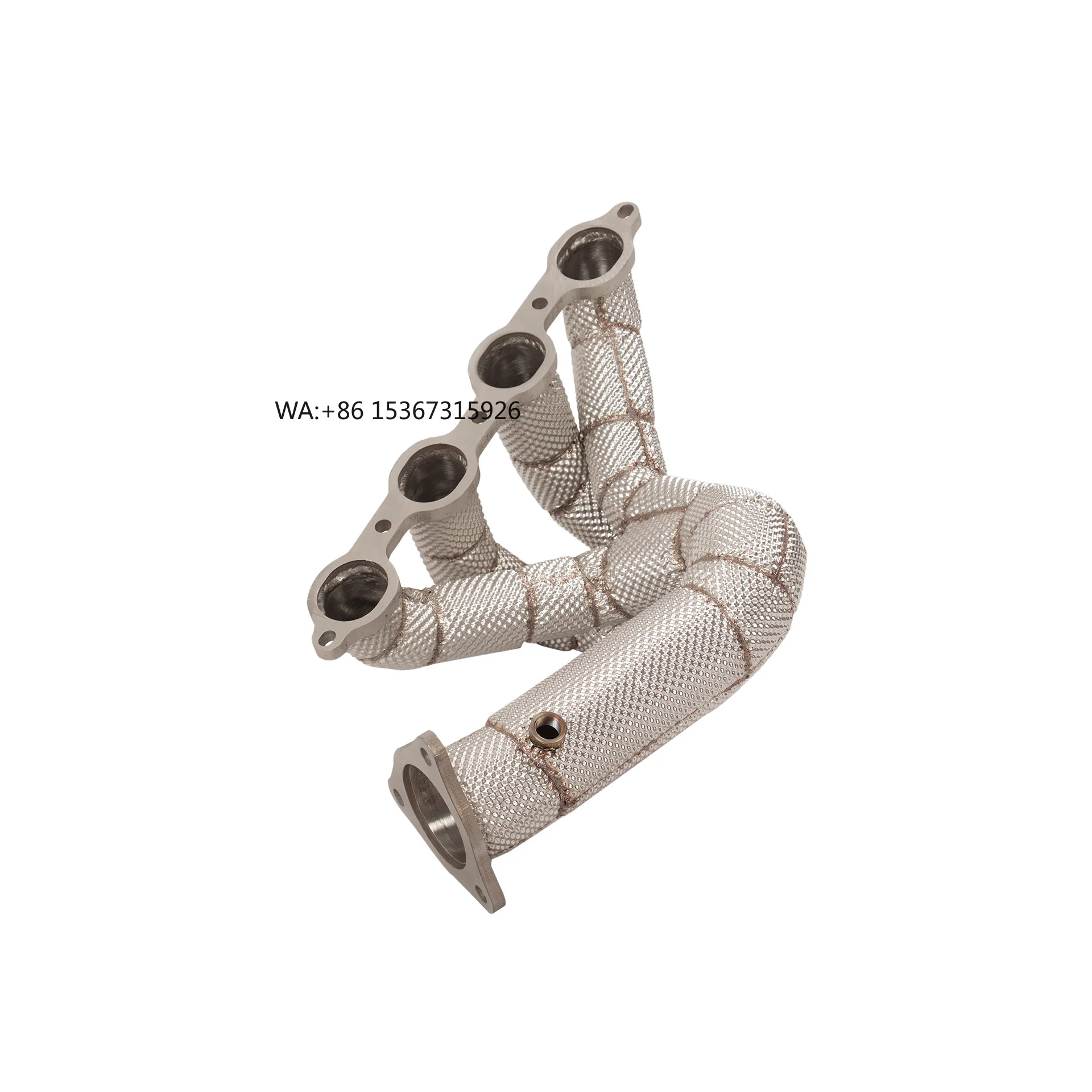 

Stainless Steel Performance Exhaust Heat-Shielded Straight Pipe Banana Style