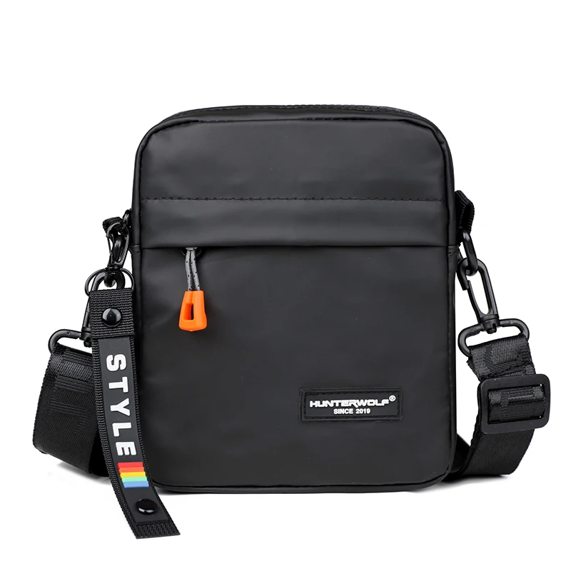 Waterproof PU Leather Mini Crossbody Bag For Men Lightweight Casual Phone Sling Shoulder Bag Small Business Messenger Pack