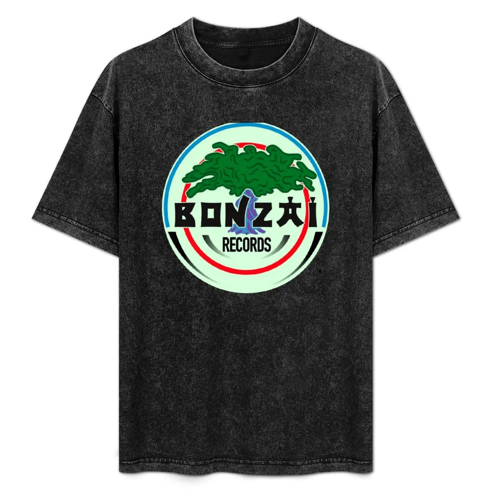 

Bonzai Records T-Shirt Basic Crew Neck Short Sleeve Top