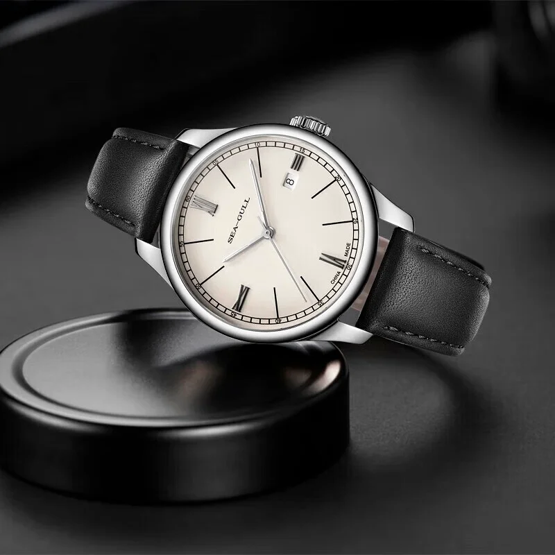 Sea-Gull Fashion Mechanical Men's Watch 41mm Business Automatic Wristwatch 316L Steel Luminous Designer Clock Reloj Hombre 6073