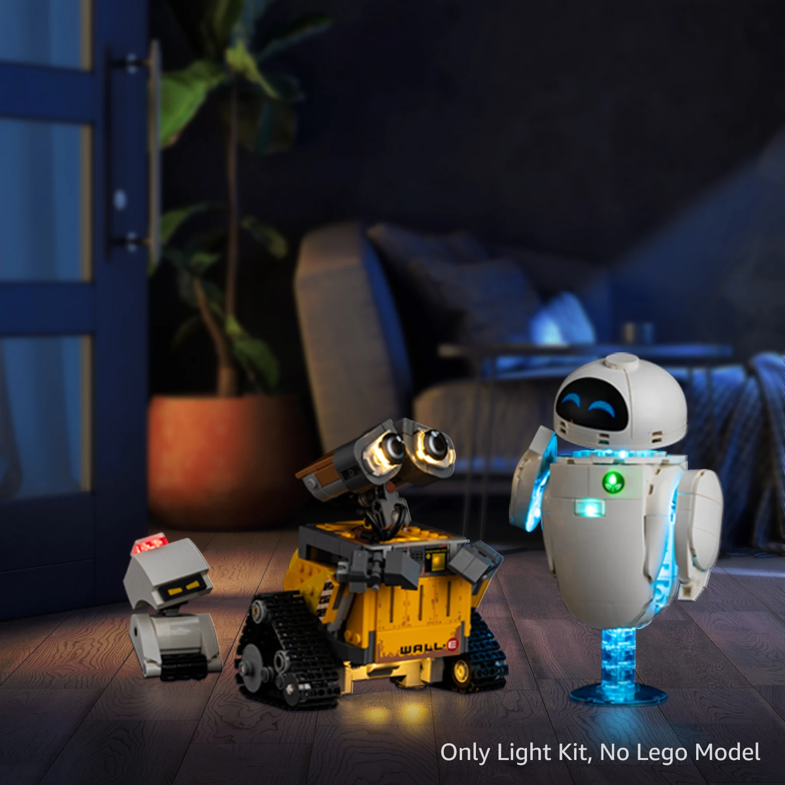

Комплект светодиодных фонарей Kyglaring для набора освещения WALL-E и EVE 43279, игрушки «сделай сам» (строительные блоки в комплект не входят)
