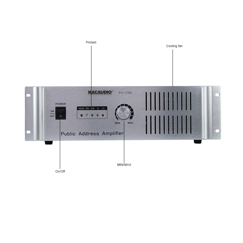 High Power PA Amplifier - Professional Sound System with DSP Control for Live Events Stadiums & Commercial Installations