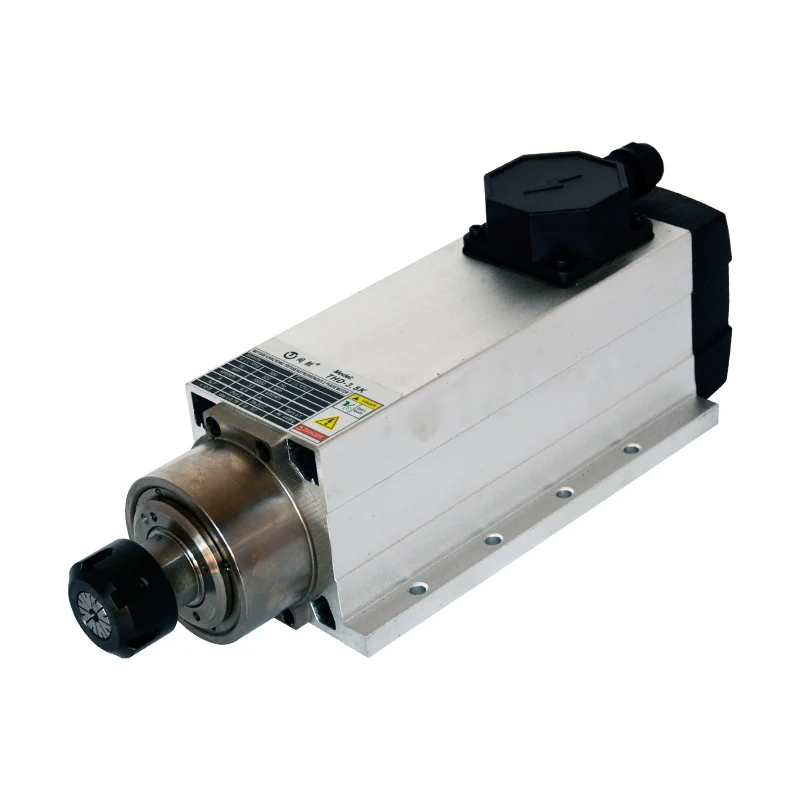 Motor de husillo de tipo refrigerado por aire ER25 de 3,5 kW, fábrica de China, Motor de husillo de enrutador Cnc refrigerado por aire de 3,5 kW ER25 para trabajo de madera