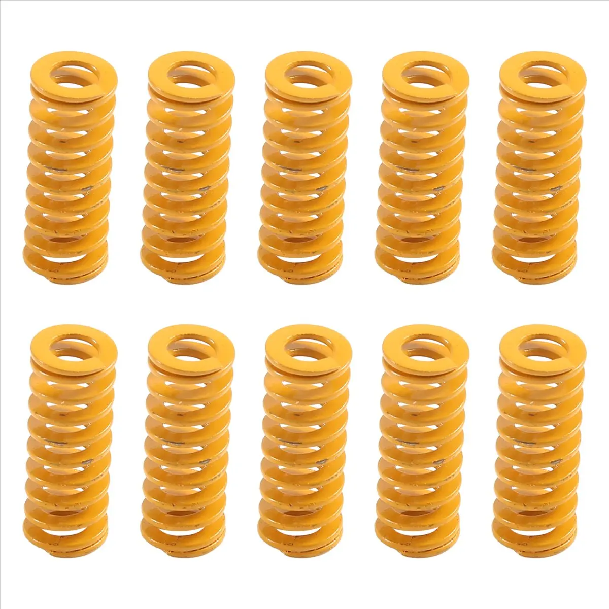 A59E 3D Printer Heat Bed Leveling Spring 8X20mm Compression Yellow for 2 3 Pro -10S PRO Hotbed (10 Pcs)