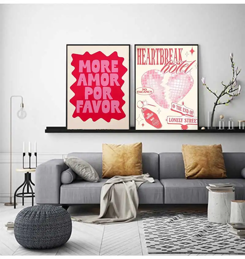 Maximalist More Amor Por Be Kind Rulers Love Quote You Looks So Good Wall Art Canvas Painting Poster For Living Room Home Decor