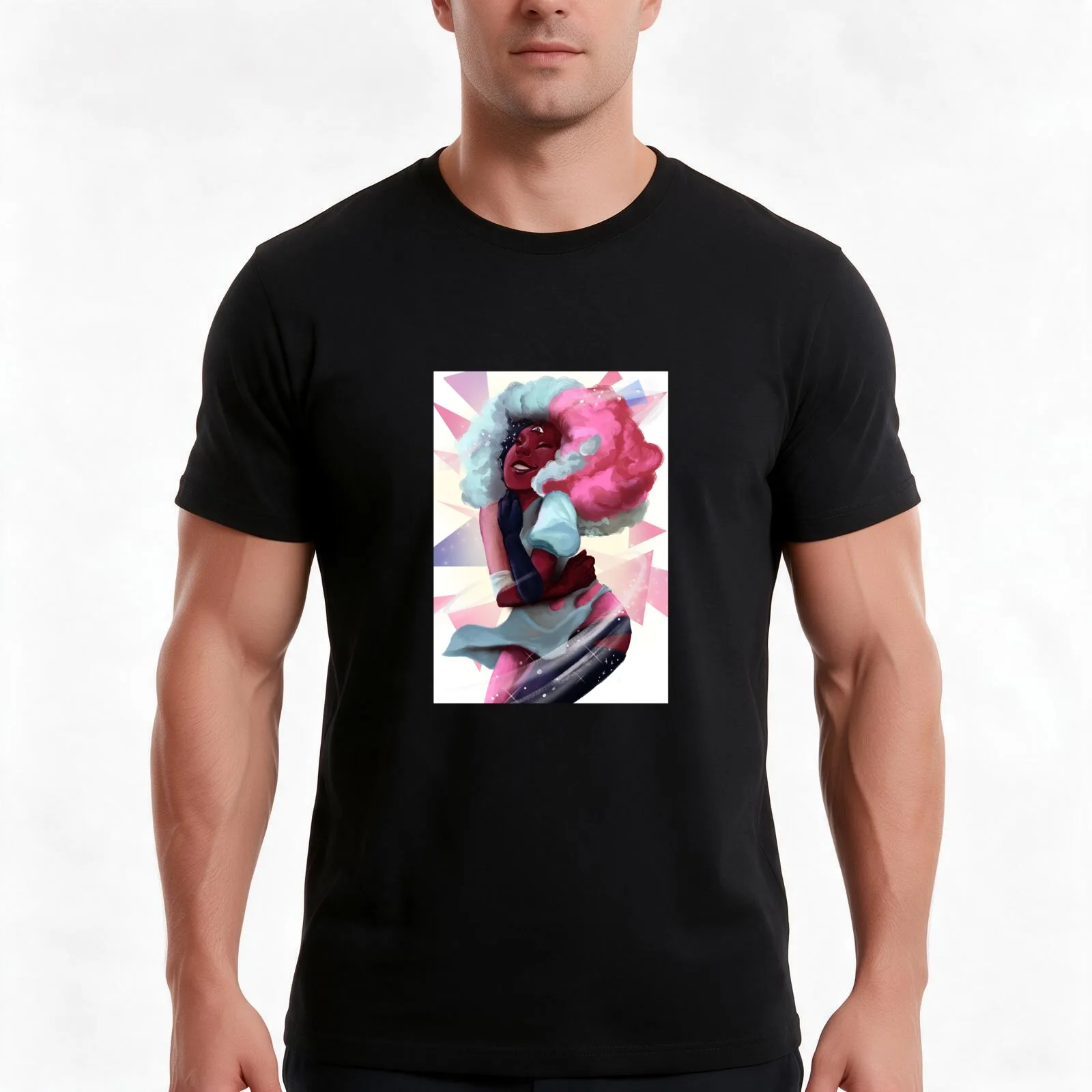 Entirely New T-Shirt Summer Casual Cotton Tee Oversized Streetwear Tops Vintage Graphic Print Loose Fit Short Sleeve