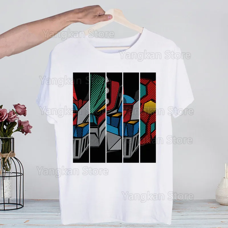 Robot  Kotetsu Jeeg Fashion Hip Hop T Shirt Men Women Harajuku T-Shirts Print Tees Tops