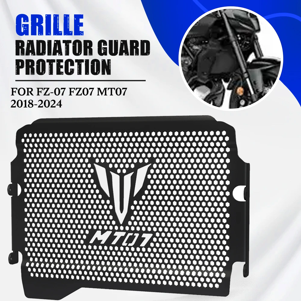 

FOR Yamaha MT-07 FZ-07 FZ07 MT07 2018 2019 2020 2021 2022 2023 2024 Motorcycle Radiator Grille Guard Cover Oil Cooler Guard