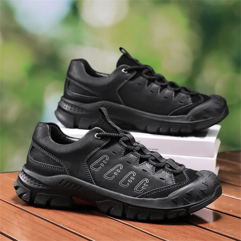 

Men Shoes High-end European American New Outdoor Hiking Shoes Breathable Height Increasing Anti Slip Casual Sports Shoes
