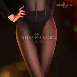 rosesakura 8337 love 80D silk stockings spring and autumn velvet with crotch slightly thick sexy sexy black pantyhose