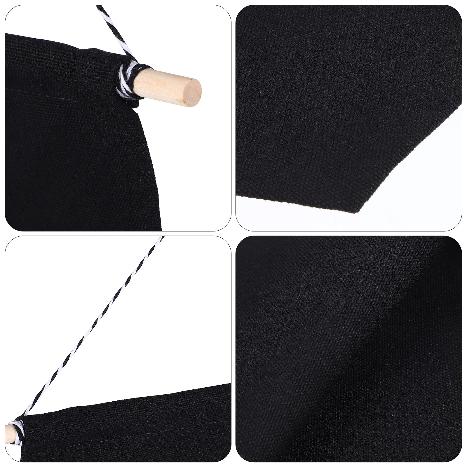 

Pin Display Pennant Banner Black Medium Canvas Stylish Wall Hanging Enamel Lapel Pin Badge Flag Decor DIY Display