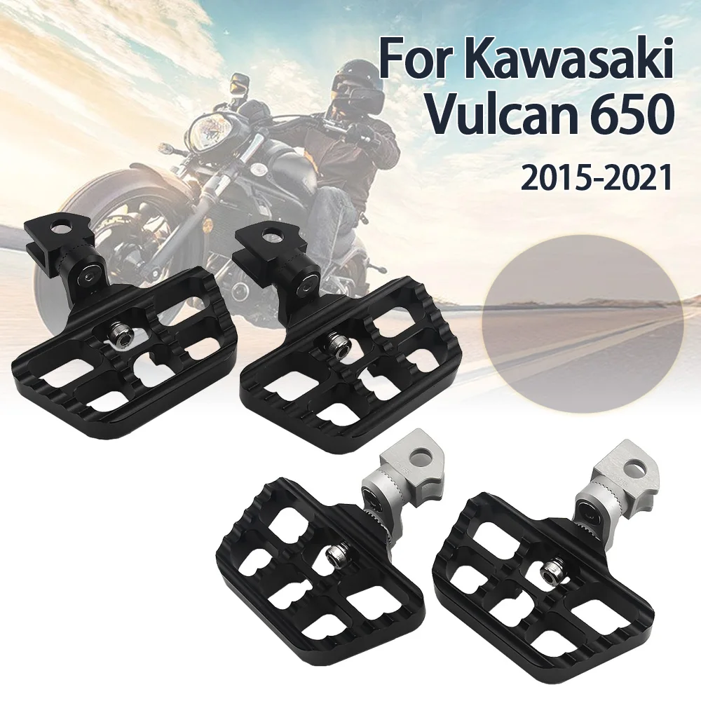 

For Vulcan 650 VN650 Motorcycle Front Foot Controls Adjustable Foot Pegs Rotatable Foot Rest Footpegs Anti Slip Spikes Pedals