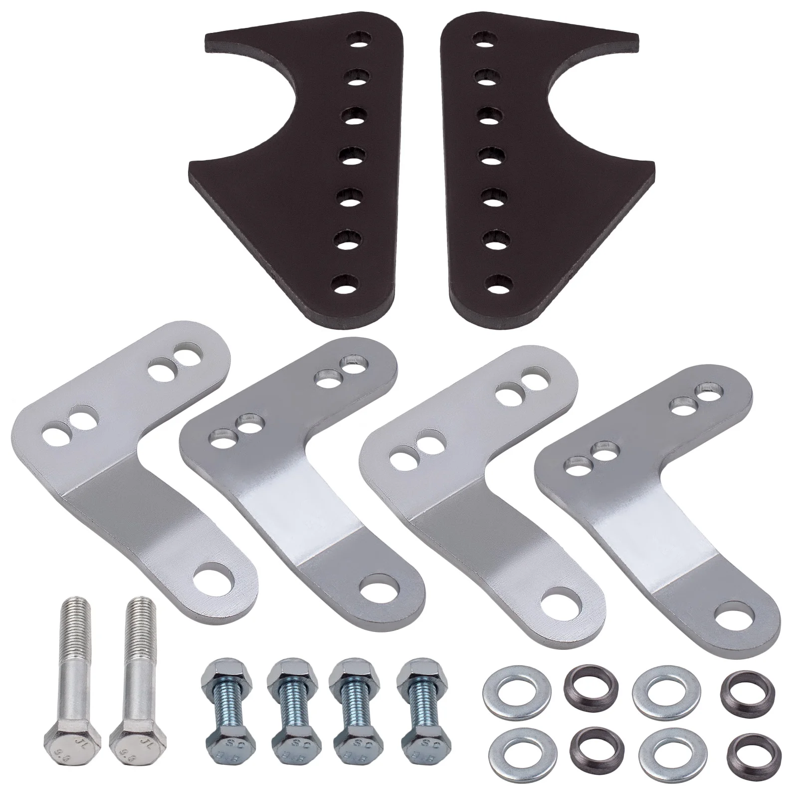 Adjustable Coil Over Shock Mount Kit Lower Brackets For 3