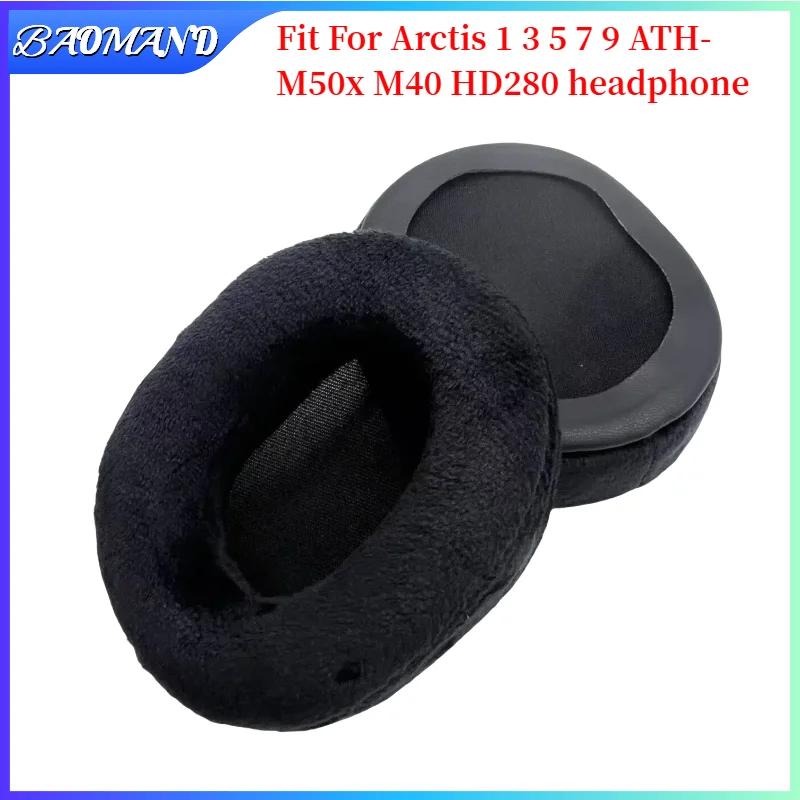 

BAOMAND Replacement Protein Ear Pads For Arctis 1 3 5 7 9 ATH-M50x M40 HD280 Headphones Soft Foam Ear Cushions High Quality