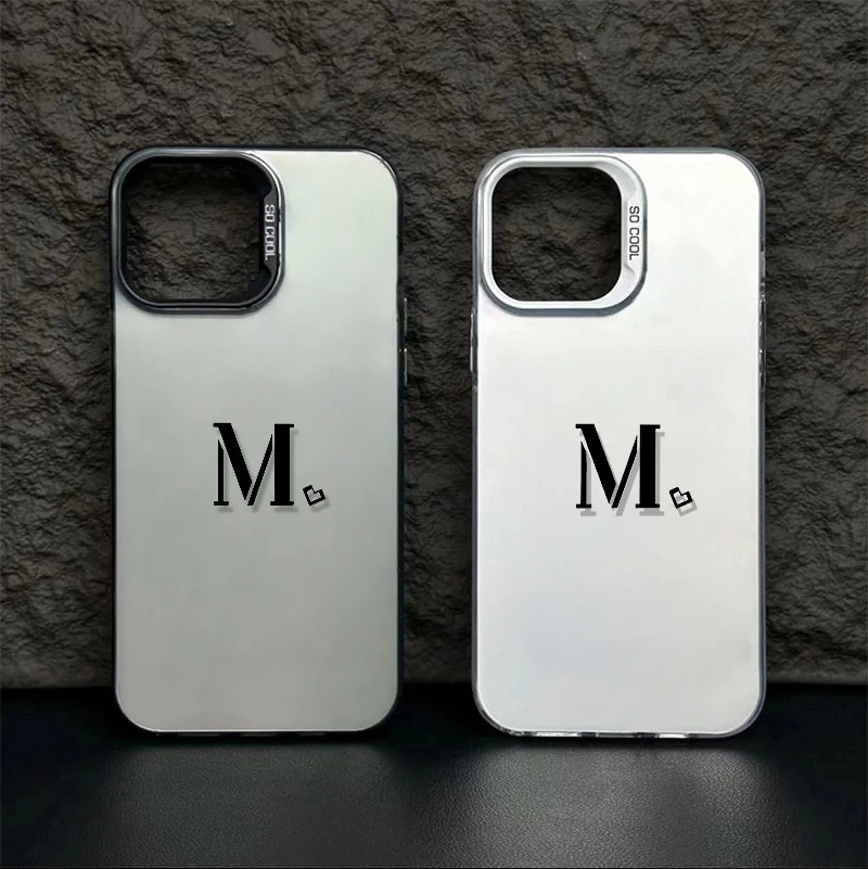 

For iPhone 16 Case Letter Love M Pattern Phone Case For iPhone 15 13 11 12 14 7 8 Plus 16E XS Max XR X XS Shockproof Back Cover