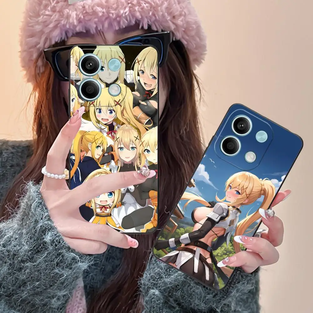 Чехол для мобильного телефона Konosuba Darkness для POCO M6 M5 M4 M3 X7 X6 X5 X4 X3 F6 F5 F4 Pro GT 5G Цветной защитный роскошный красивый чехол Чехол для мобильного телефона Konosuba Darkness для POCO M6 M5 M4 M3 X7 X6 X5 X4 X3 F6 F5 F4 Pro GT 5G Цветной защитный роскошный красивый чехол