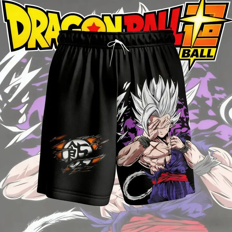 Pantalones Cortos de Secado Rápido con Logotipo de Dragon Ball para el Verano 2026, Pantalones Cortos Casuales, Aptos para Adultos y Niños, Fanáticos del Anime