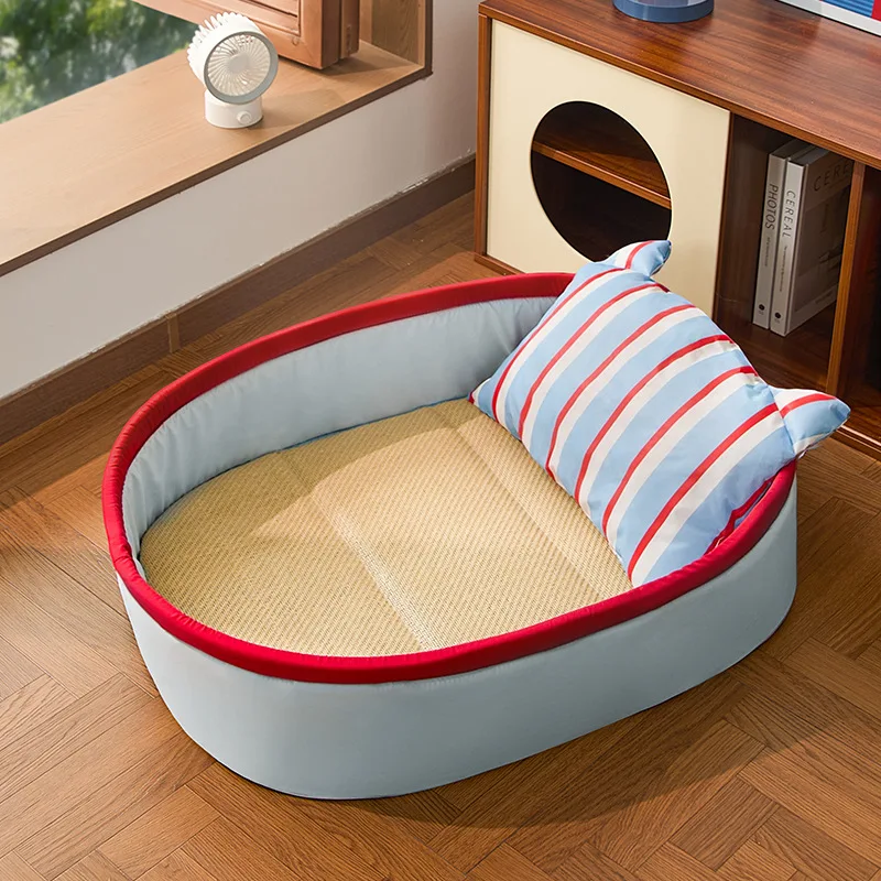 Kennel summer pet bed sofa sleeping mat four seasons universal teddy small dog dog bed cat sleeping nest cross-border wholesale