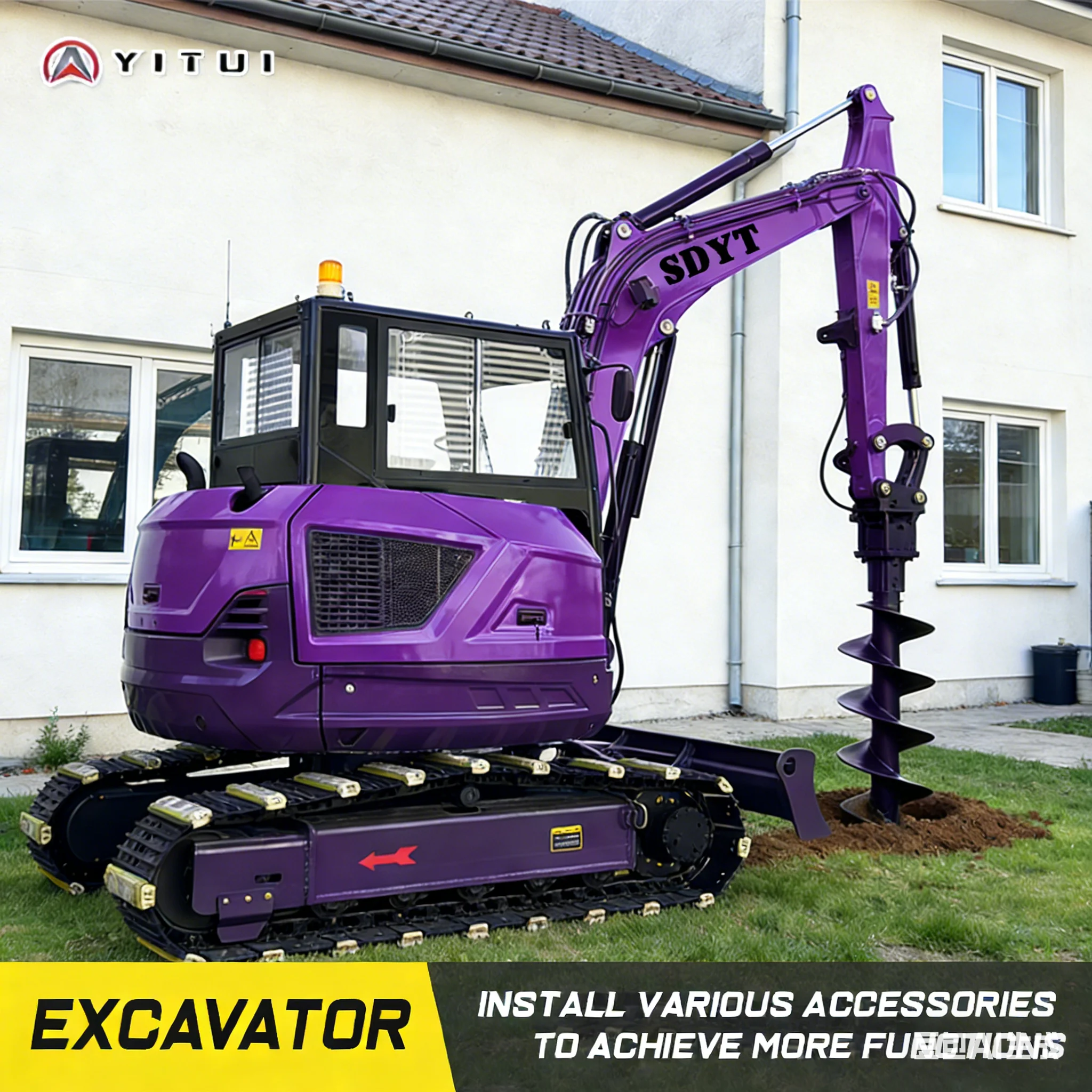 

High Quality 6.5-Ton Customized Excavator Hydraulic Digger Epa Euro 5 Mini Excavator High Performance