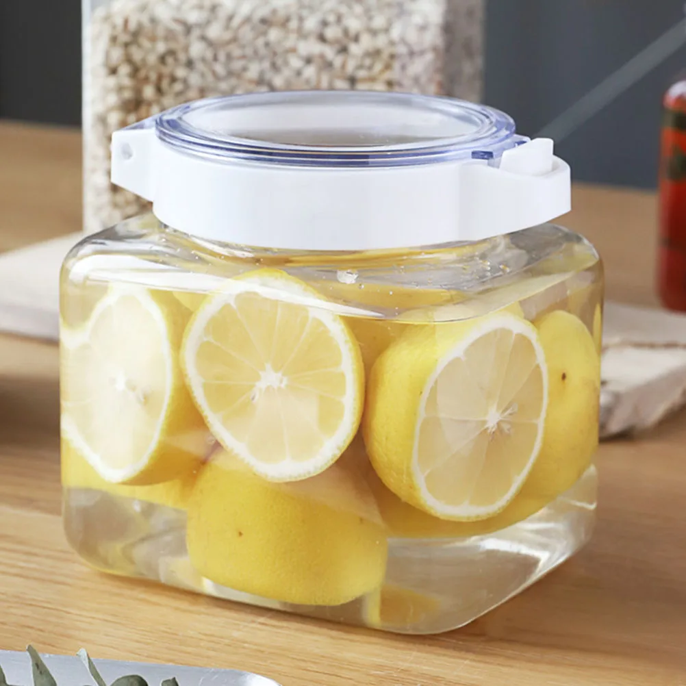 

Sealed Jar Grain Storage Kitchen Food Containers Flour Sugar Cereals Transparent Pet Box ganization Home Storage