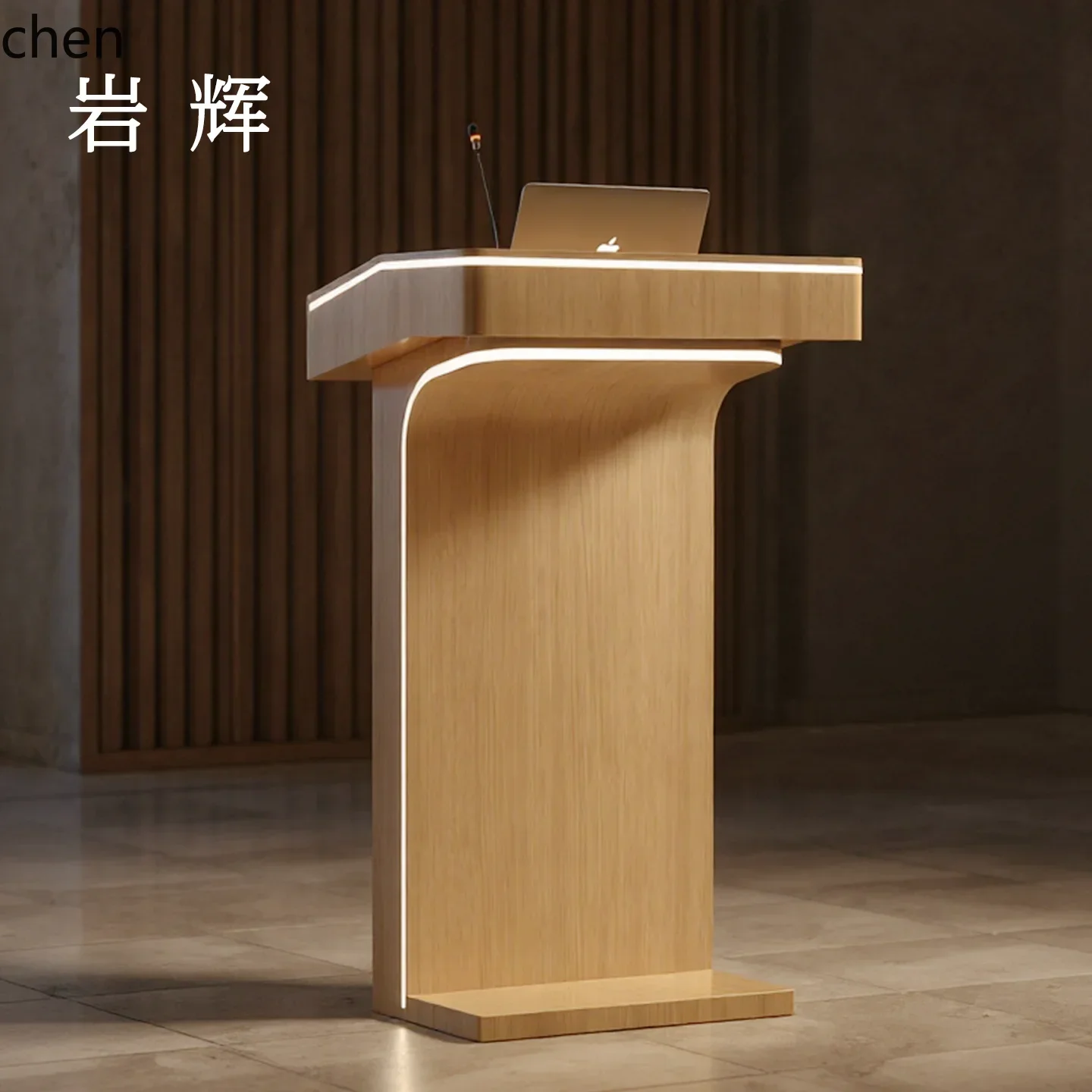 DSA Reception Desk Welcome Desk Conference Training Host Speech Desk Stainless Steel 5