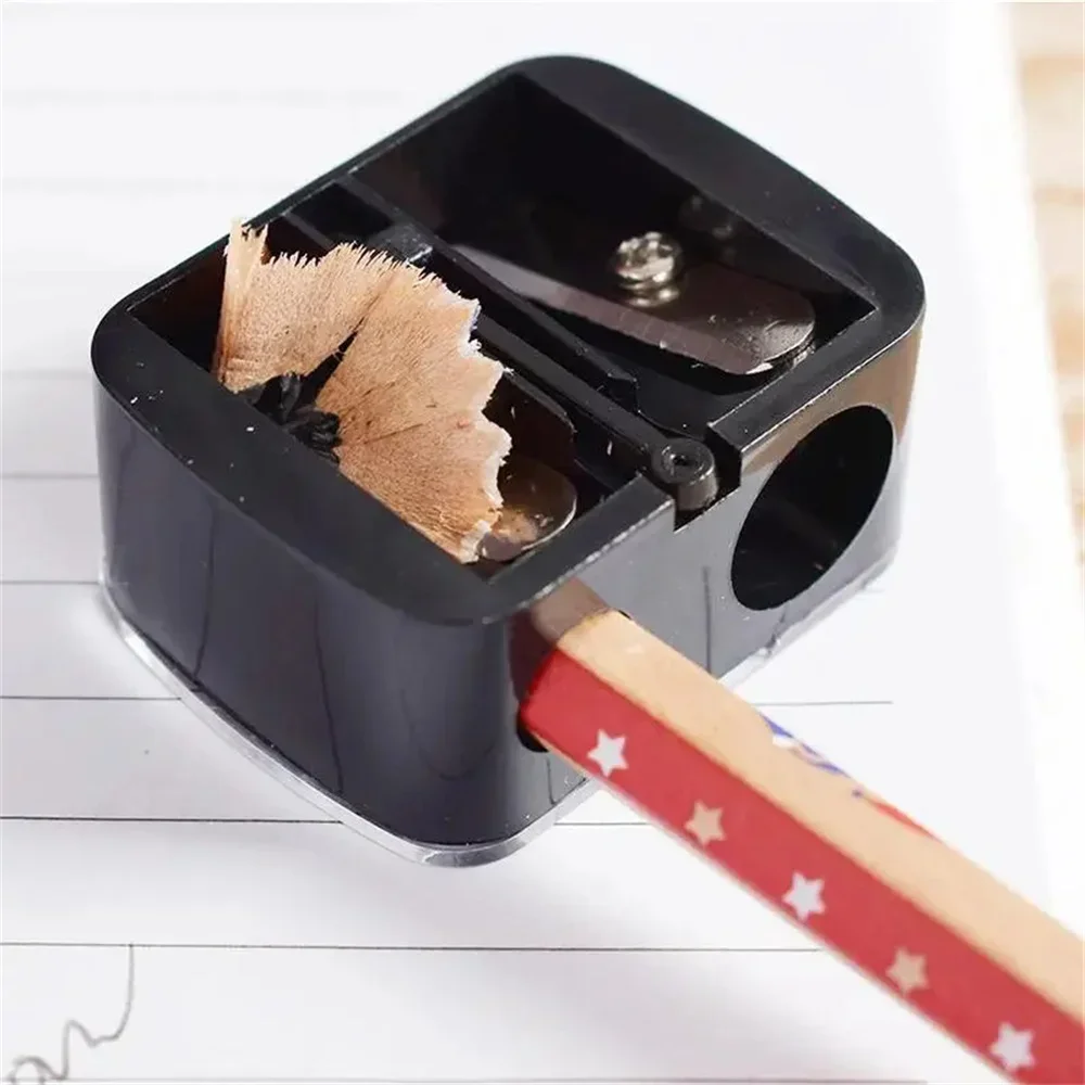 Double Holes Pencil Sharpener Makeup Pencil Multi-purpose Mechanical Precision Sharpener For Cosmetic Office School Supplies image 2