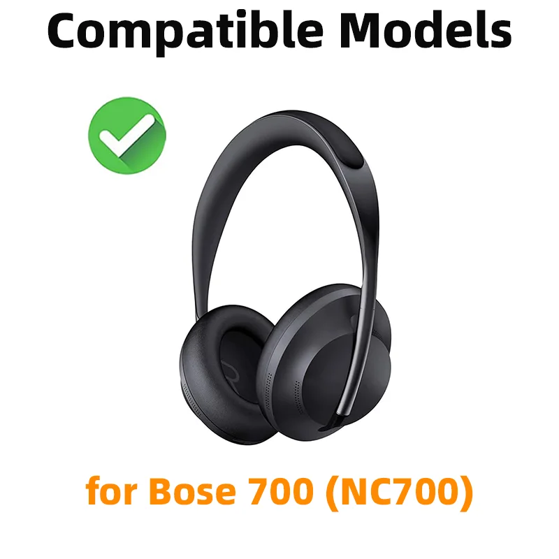 NC700 Earpads Replacement Foam Cushions for Bose 700 Headphones High-Density Softer Leather Ear Pads cover