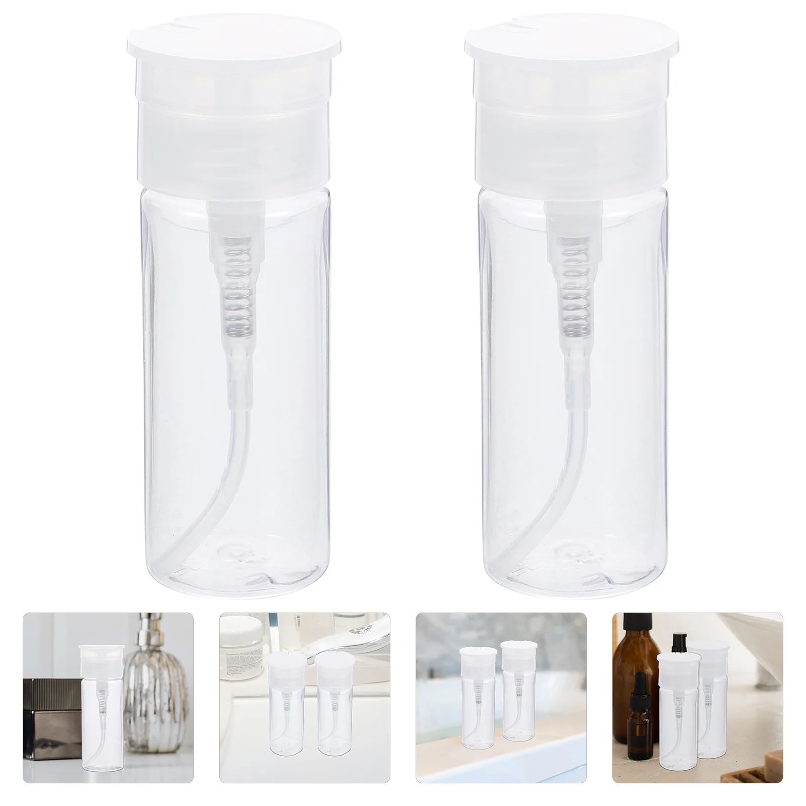 2pcs 100Ml Petg Sub Bottles Portable Leakproof Reusable Empty Cleansing Water Bottle Refillable Travel Storage Lotion Dispenser