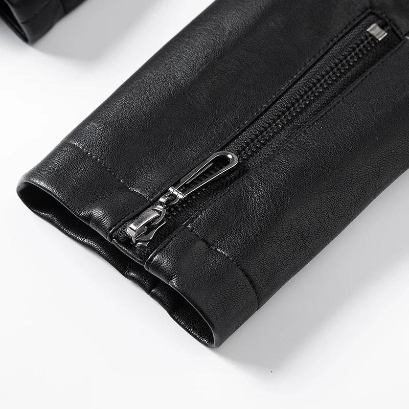   Ning 本革ジャケット レディース シープスキン 2025 春の新作 スリムフィット バイカー ジャケット スリムフィット 韓国版