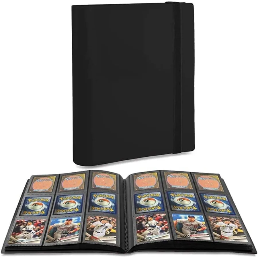 

Trading Card Binder Holder, 9-Pocket Sports Card Collector Binder Album for TCG, MTG, Yugioh, photo card, Football, Basketball,