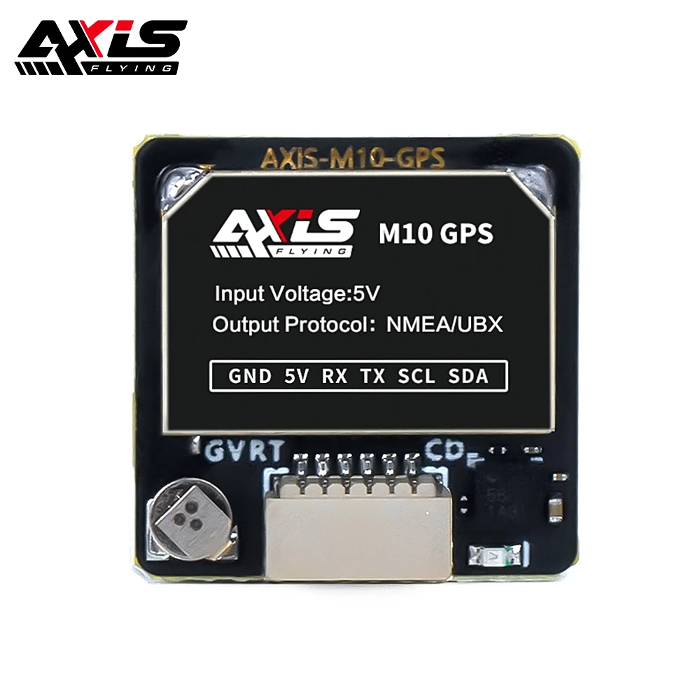 

GPS-модуль AxisFlying M10 с компасом QMC5883 3,6–5,5 В для фристайла и дальнего радиоуправляемого дрона FPV