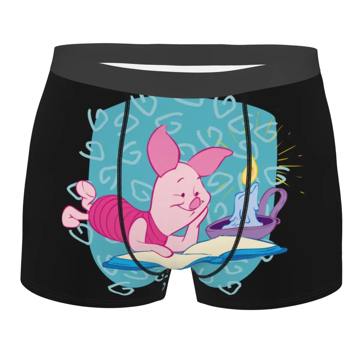 

Animation Cartoon Winnie The Pooh Boxer Shorts Men 3D Print Male Stretch Piglet Underwear Panties Briefs
