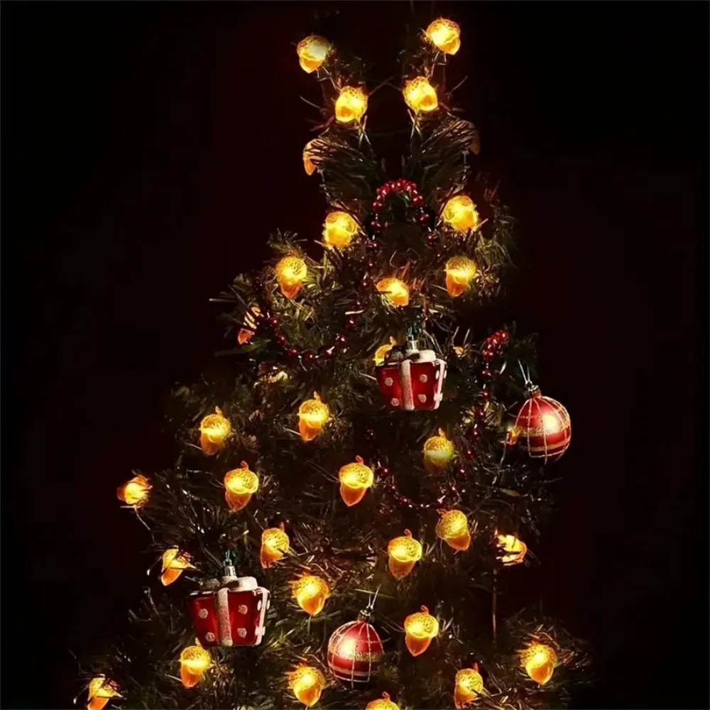 1PC 2M20LED Halloween Pinecone Batterij Box Light String, exclusief batterij, gebruikt voor Halloween, feest, kamer, gang decoratie