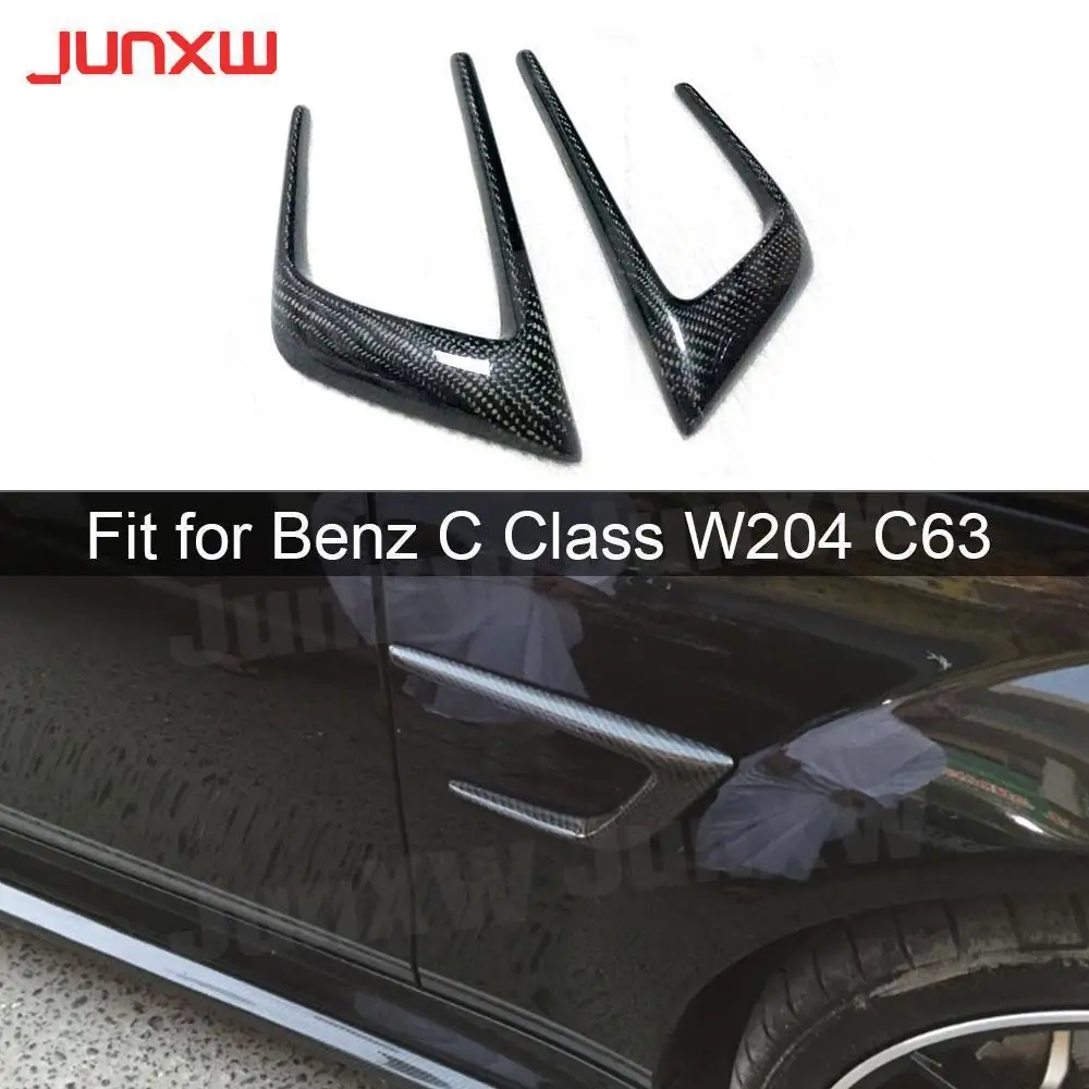 

Carbon Fiber Car Bumper Side Air Vents Stickers for Benz C Class W204 C63 AMG 2012-2014 FRP Fenders Vents Trims Covers