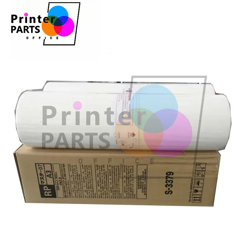 

2pcs X New compatible S-3379 Wax paper used for Riso RP 3700 3790 3500 3105 Printer version paper GR(A3) 2pcs/lot